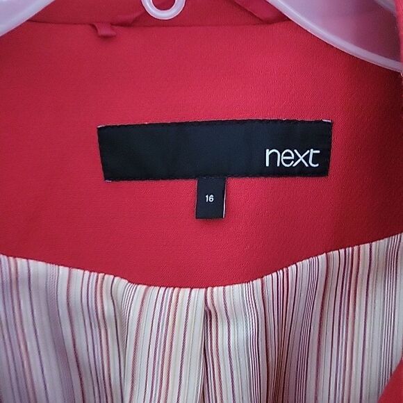 Next London Gray Coat UK 16 US 12 Longline Jacket - Picture 4 of 7